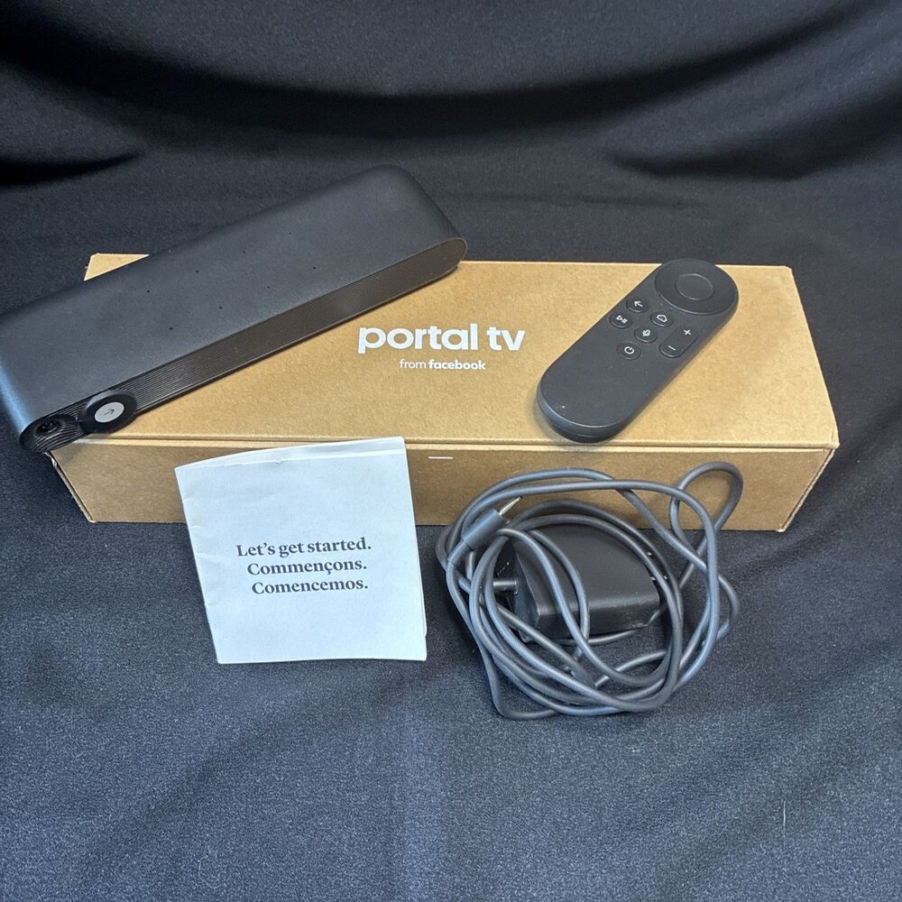 Facebook Portal TV LW94NS Untested Open Box Smart Video Calling Built-in Alexa